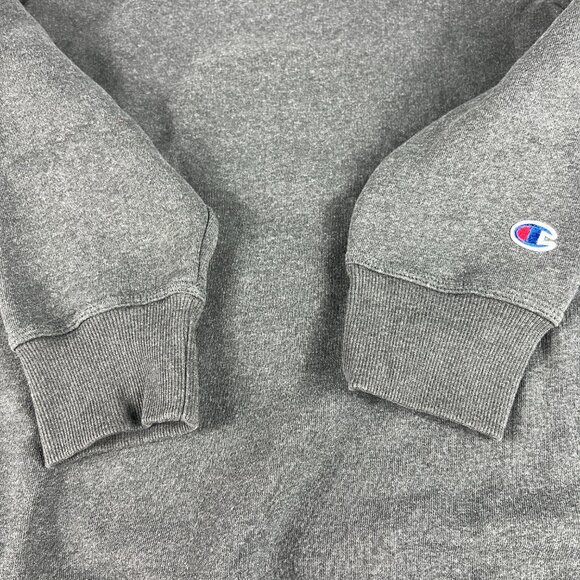 Champion Sweatshirt Adult Extra Large Dark Grey Faded Tonal Pullover Crewneck - Picture 3 of 13
